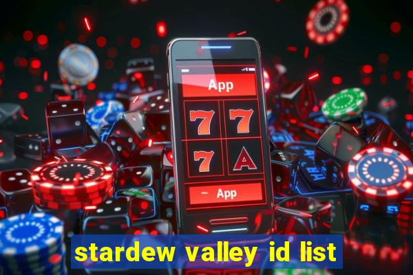 stardew valley id list